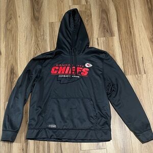 Team Apparel Black Hoodie with Red Chiefs Logo